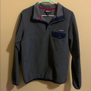 Medium Grey/Navy/Red Patagonia Jacket